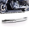 Tesmirror Universal Motorcycle Stainless Steel Slash Cut Exhaust Tip Exhaust