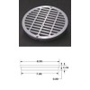 8 1/2" Plastic Grate for Grate Drain Plastic Oddities (PSP54)