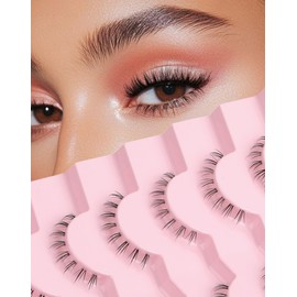 Bottom Lashes Strip Natural Bottom Eyelashes Clear Band FRH-29