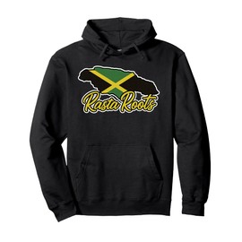 Jamaica Rasta Roots Jamaican Island Flag Love Reggae Pullover Hoodie