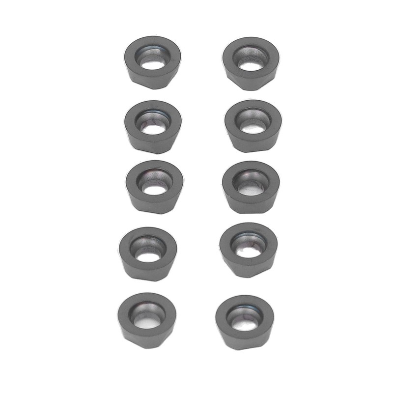 10PCS Black Coating Carbide Inserts Round CNC Turning Milling Inserts