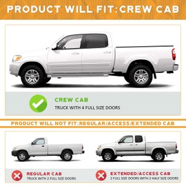 WEELMOTO Headlights for 2005 2006 Toyota Tundra Double Cab SR5/Limited(NOT FOR REGULAR/EXTENDED CABS), Headlight for 2005 2006 2007 Double Cab SR5/Limited Headlamp+Corner Lights