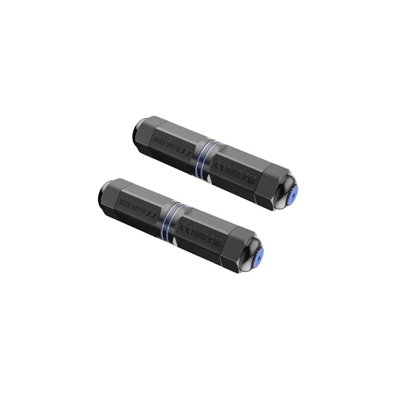 VCE 2-Pack IP67 impermeable RJ45 CAT6 / CAT5E / CAT5