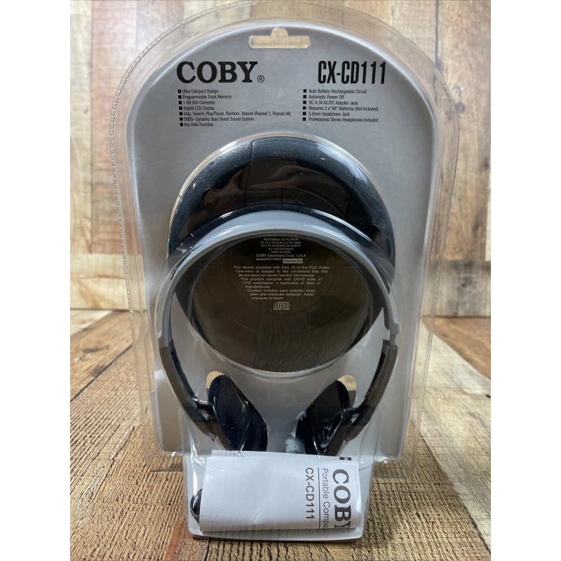 Coby NEW COBY SILVER DID MAN/WALKMAN CD PLAYER DYNAMIC BASS