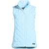 Lands' End Womens Insulated OPP Vest Subtle Blue Regular Medium
