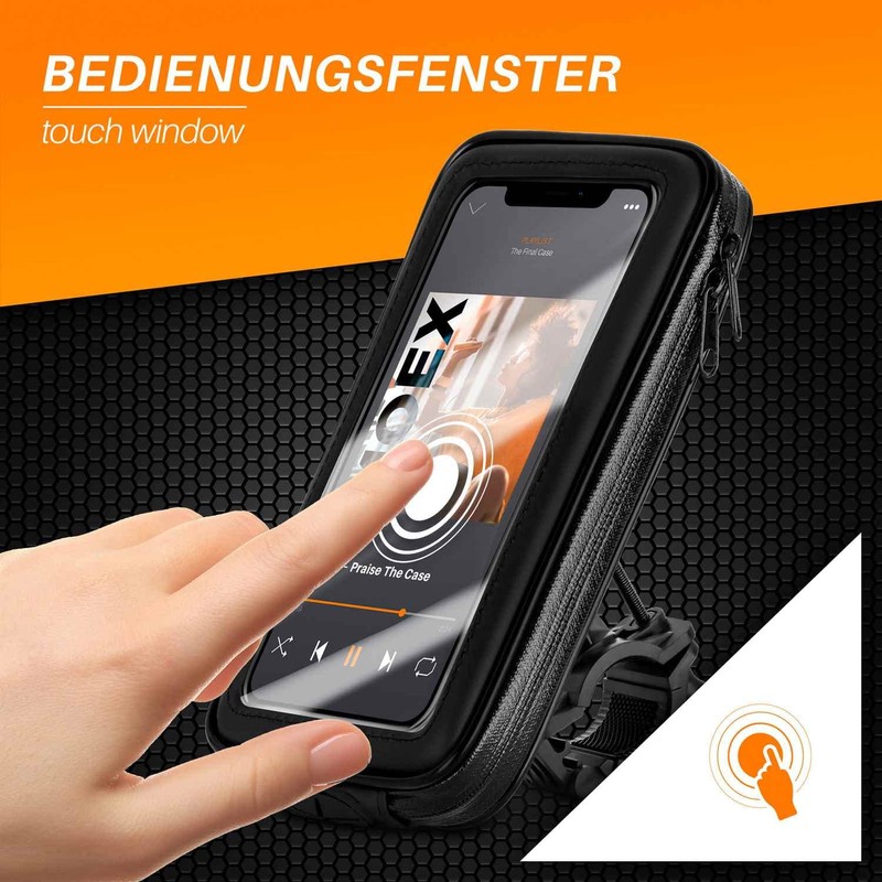 MoEx® Waterproof Handlebar Bag Fits Realme X3 SuperZoom | Rotatable