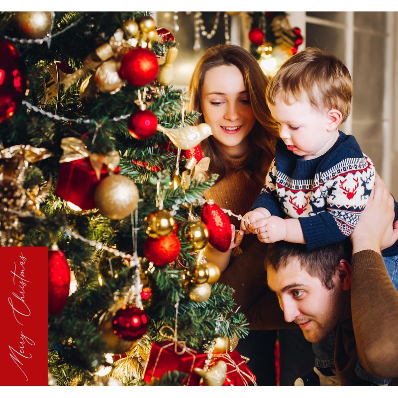 145PCS Christmas Baubles Ornaments Set, Red and Gold Christmas Decorations