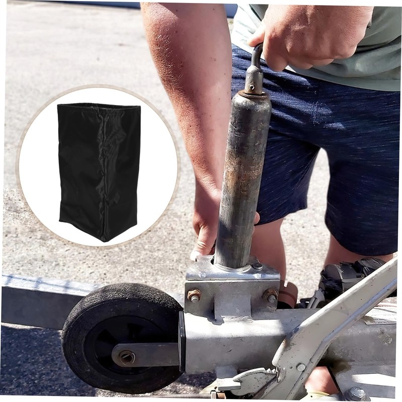 TEHAUX Electric Trailer Jack Cover Tongue Jack Protection for Rv