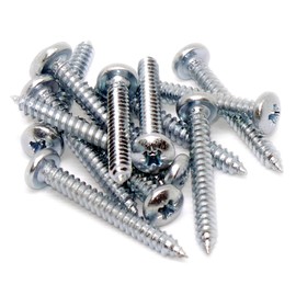 No.10 x 1 (4.8mm x 25mm) Pozi Pan Self-Tapping Screw - Steel (Pack of 50)