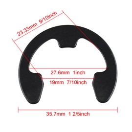 Molloparts 812000029 10PCS New E-Clip Snap Ring Klips 12000029 Compatible with Husqvarna AYP Craftsman Poulan 16, 18 & 20 HP Lawn Tractors Compatible with 3/4-inch axle shafts