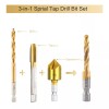 HIDOTOL Titanium Combination Drill and Tap Bits Set with Quick