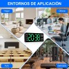 Reloj De Pared Digital Con Termómetro, Alarmas Y Calendario