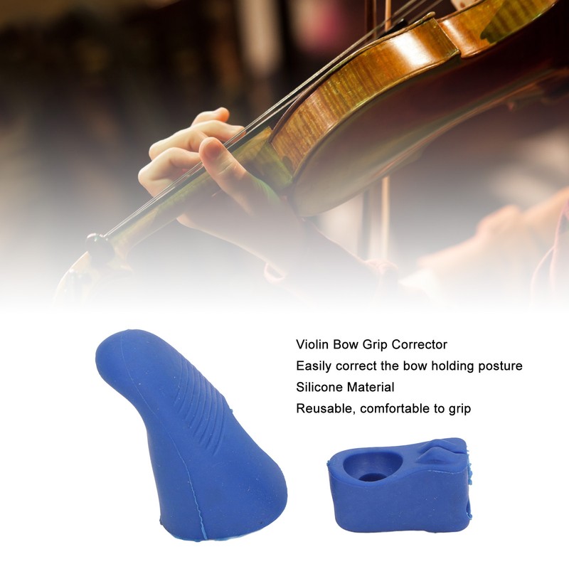 2 Pcs Violin Bow Grip Corrector Soft Reusable Silicone Violin