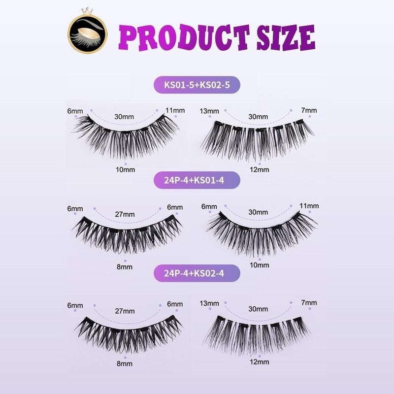 Magnetic Lash Cluster Set - Glueless, Waterproof & Easy Applicator