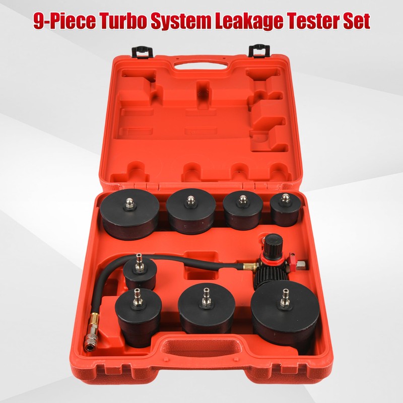 WUODAO 9-Piece Turbo System Leakage Tester Set Turbocharger Turbo Boost