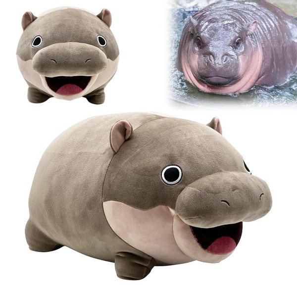 JOAASU Moo Deng Hippo Plush, Moo Deng Plush Toys, Stuffed