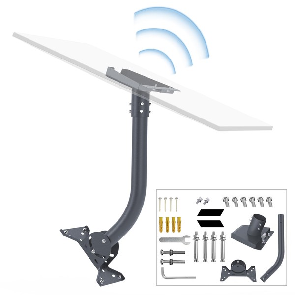 Starlink Gen3 Mounting Kit, Adjustable Starlink Bracket Set Elbow Pipe,