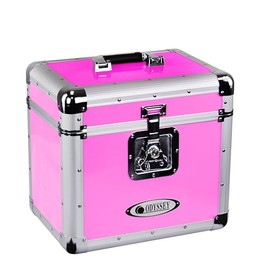 Odyssey Vintage Series Magenta 12" Vinyl Records or LP Case, Holds 70 PCS