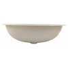 Dehco RV Bathroom Sink 17 x 12 Oval Biscuit Plastic