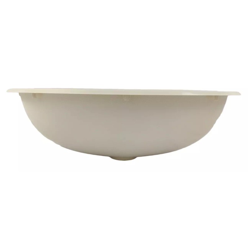 Dehco RV Bathroom Sink 17 x 12 Oval Biscuit Plastic