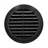 100 mm / 4 in Black Round Air Vent Grille