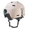 BLACK CREVICE Kirchberg Simply Taupe Ski Helmet with Visor S