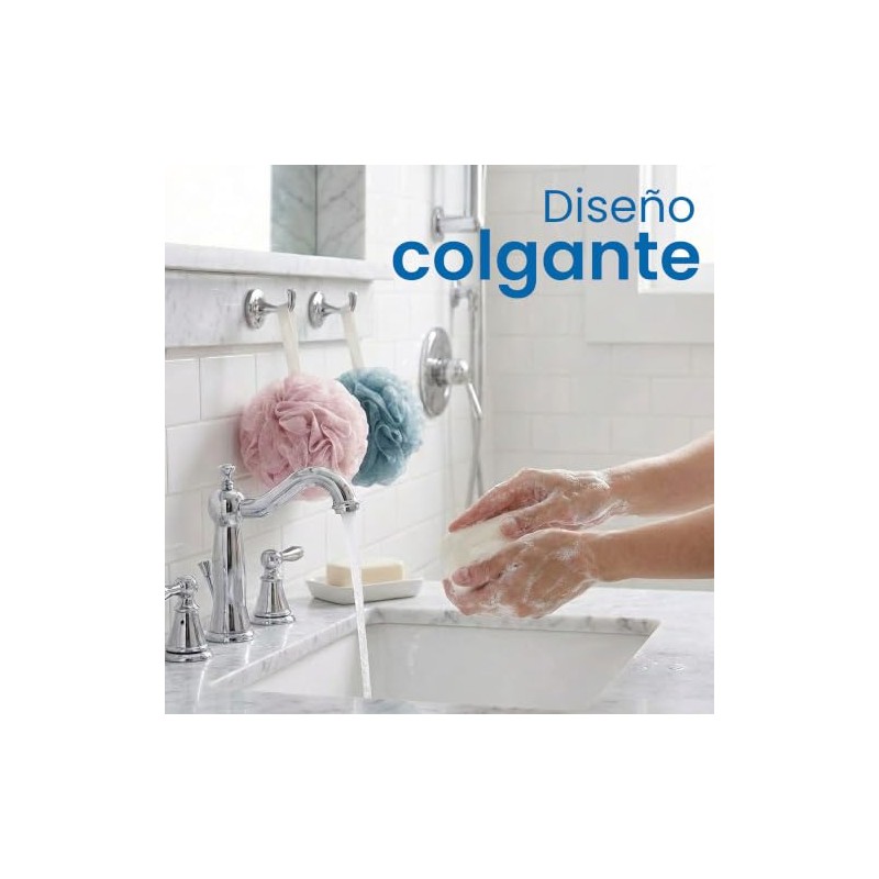Triko Set Piezas Esponja Baño Malla Ducha Exfoliante Corporal Suave