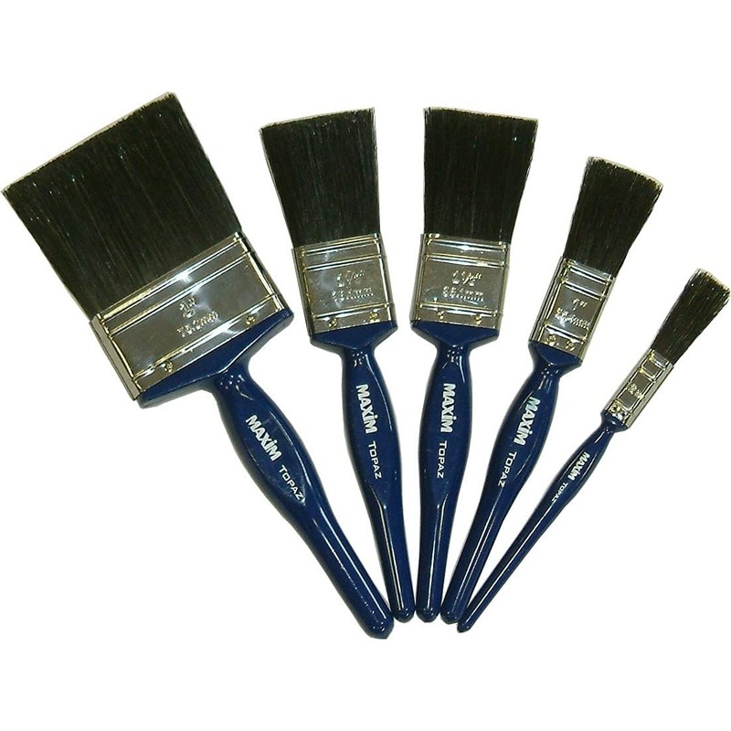 Maxim Topaz SYNTHETIC BRISTLE PAINTBRUSH - Suitable for All Paints,
