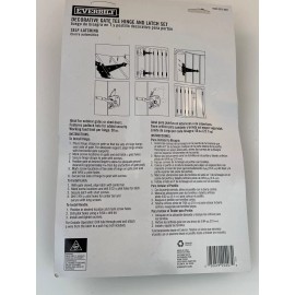 Everbilt Decorative Gate Tee Hinge and Latch Set 1000027850