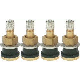 REMA TIP TOP TR501 1-1/2" Brass Clamp-in Tubeless Tire Truck Valve Stem Pack of 4
