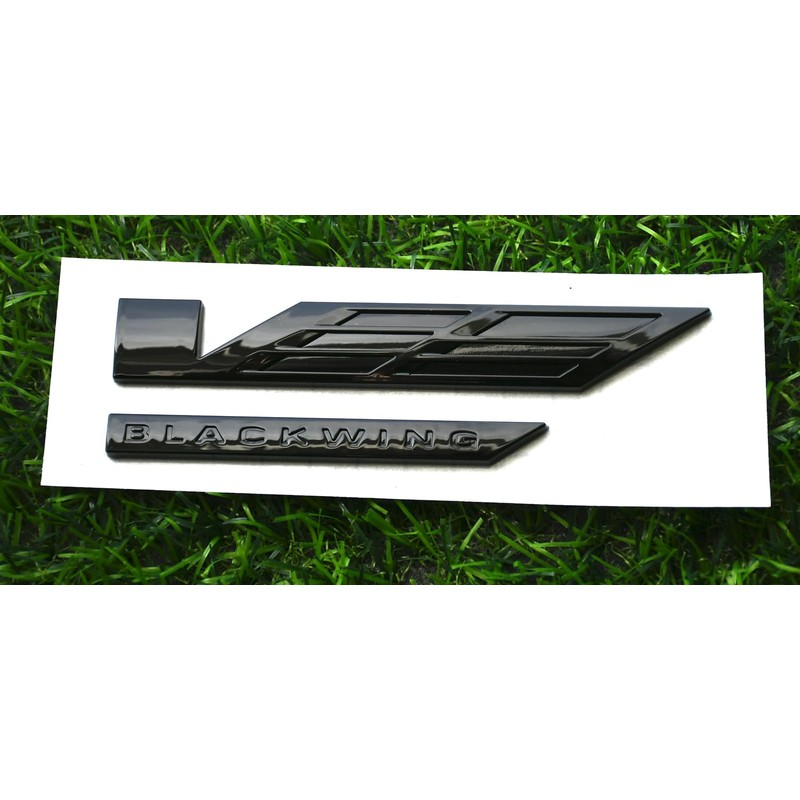 V-Blackwing Emblem V-Series Black Out Blackwing Badge V Logo Compatible