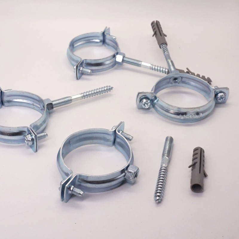 SKIR'CO Pipe Brackets for Diameter 60-64 mm Pipes, Clamps, Pipe