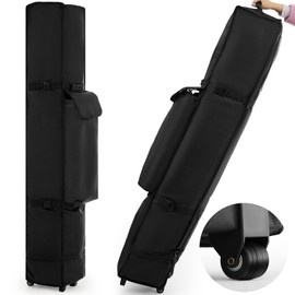 Dansydaisy 1680D 10x20 Pop up Canopy Tent Roller Bag with 3 Handles, Heavy Duty 10x20 Canopy Bag with Wheels, Universal Wheeled Tent Storage Replacement for Outdoor, Black