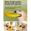 Fizzest Dog Flying Disc Toy，Soft Indestructible Dogs Flying Disc Pack，for