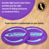 Gliding Discos para Suelos de Madera Dura, Morado, 1 par,