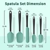 Coukre Silicone Spatula Set of 5,High Temperature Resistant, Food Grade