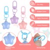 Xelsluthe 20 PCS Chubby Star Keychains Bulk, Cute Star Keychain
