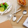 Koythin 4-Piece Cutlery Set, Stainless Steel Flatware Sets with Chubby