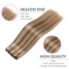 EINbeauty Clip In Extensions Echthaar 7St√ºcke 120g 40cm Extensions Echthaar