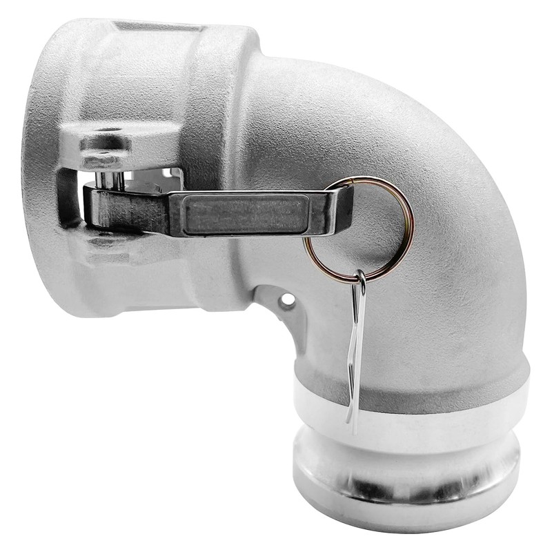 SAFBY Aluminum Type DA Camlock Fitting, 90° Elbow, 3" Female