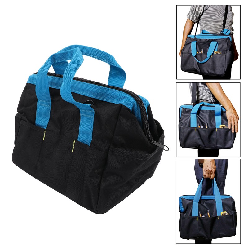 Tool Bag Wide Mouth Large Capacity Waterproof Handbag Oxford Cloth