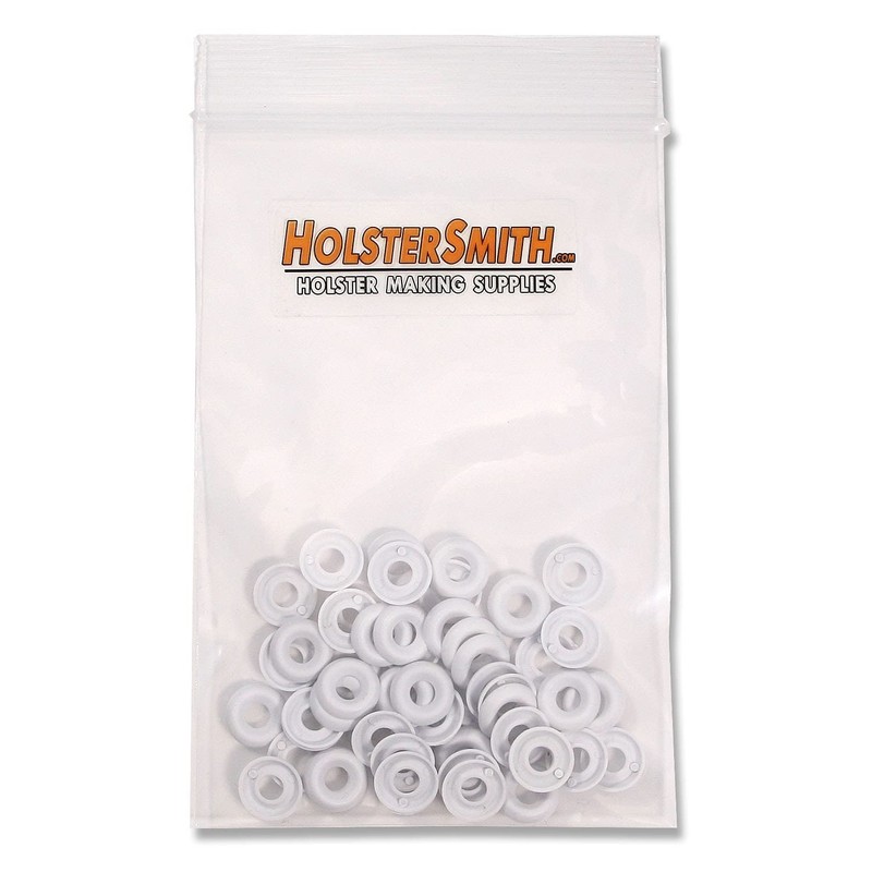 Colored Nylon Finishing Washers - (Blizzard White) - (50 Pack)