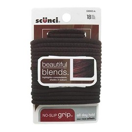Scunci 5888303A048 Beautiful Blends Hair Elastics 18 Count