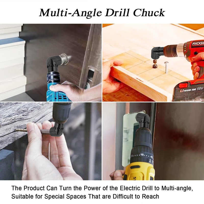 105° Right Angle Drill Attachment (Black)