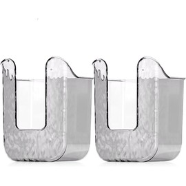 MEISO Caja de Almacenamiento de toallitas de Cocina, Titular de la Caja de pañuelos Transparente, Moderno, Plástico, 2PCS Grey