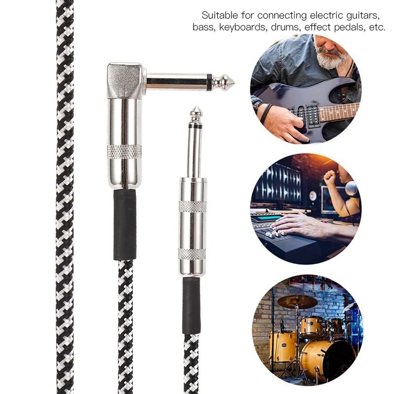 Guitar Cable Bass Effect Speaker Audio Connection Wire Electric Musical