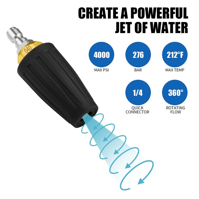 VORIGY 4000 PSI Turbo Nozzle Pressure Washer with 7 Pressure