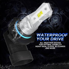 AUIMSOCO For Toyota Highlander 2014-2019 LED Lights High Low Beam Fog Light Bulbs Kit