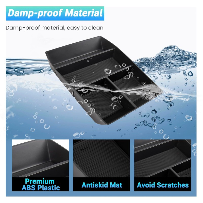Sinminou Lower Center Console Organizer Tray Compatible with 2024-2025 Chevy