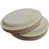 vidoelettronica 50 Flat Plates 23 cm Biodegradable and Compostable Pulp